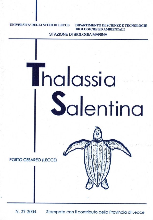 Thalassia Salentina n.27-2004