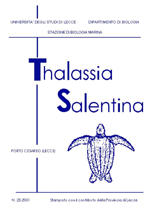 Thalassia Salentina n.25-2001